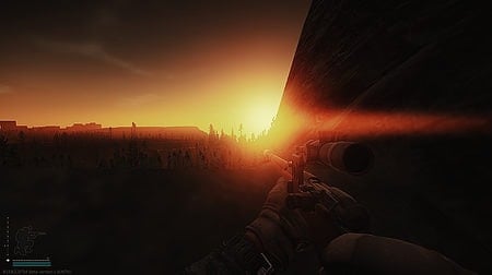 Sunset on the Customs Map in Escape from Tarkov